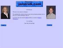 Tablet Screenshot of janerob.com